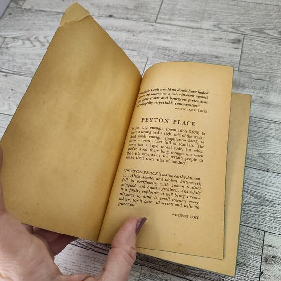 PEYTON PLACE Grace Metalious 1965 Dell 24th Printing Paperback - Picture 2 of 12